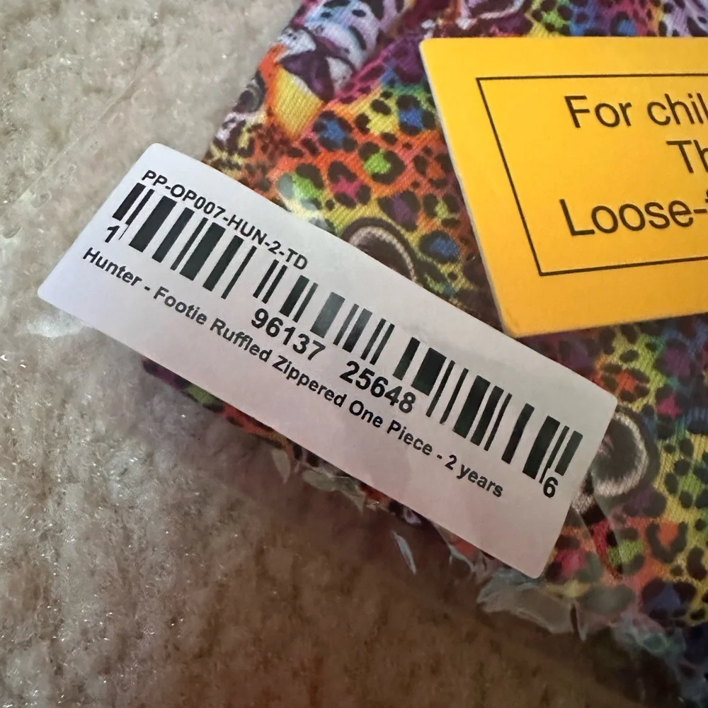 Brand new Posh Peanut & Lisa Frank collaboration 2T one piece with footies - Picture 3 of 3